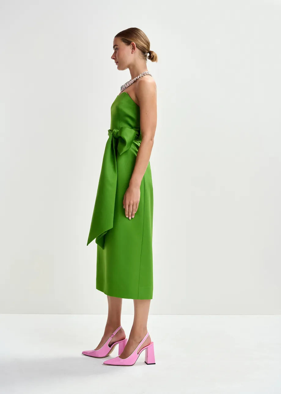 JUROR DRESS BUSTIER GREEN