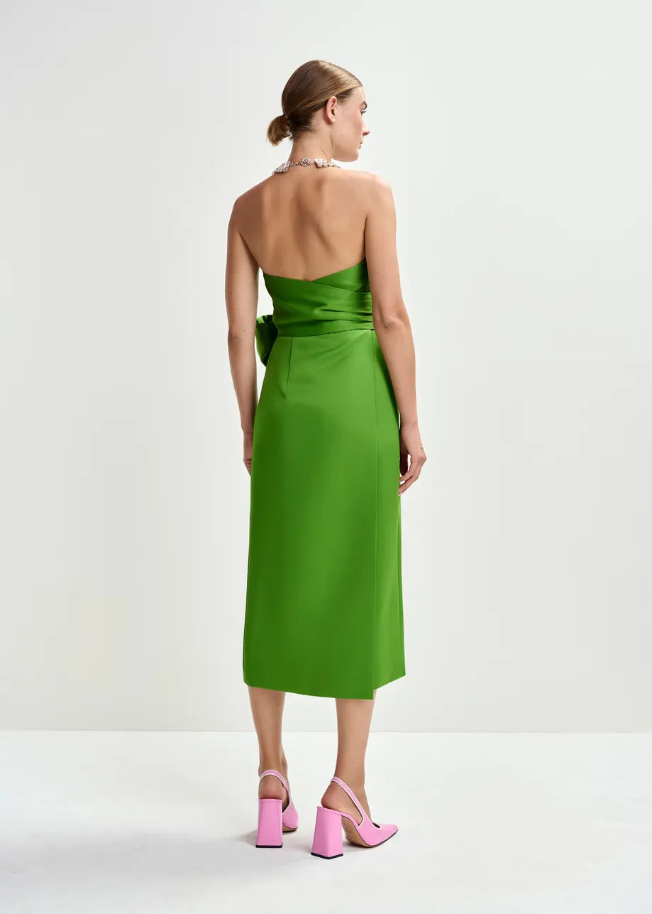 JUROR DRESS BUSTIER GREEN