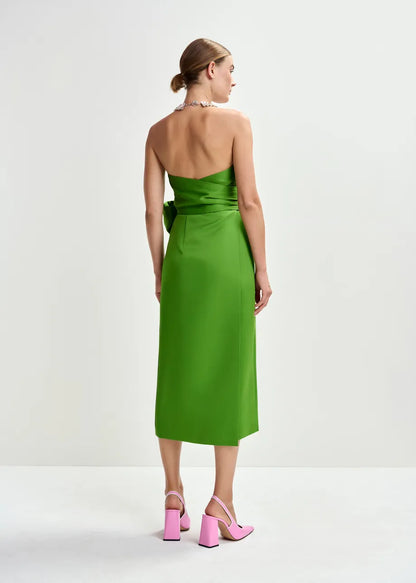 JUROR DRESS BUSTIER GREEN