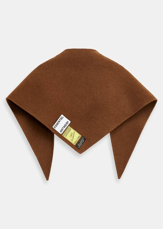 ESSENTIEL - KAAP SCARF DOUBLE FACE BROWN