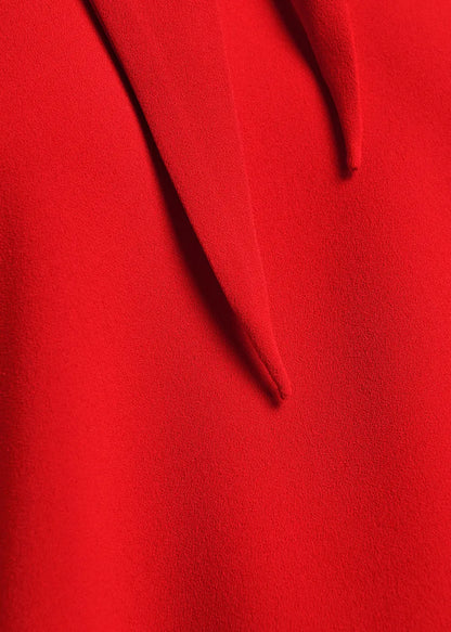 ESSENTIEL - KASSIE SHIRT NECK TIE RED