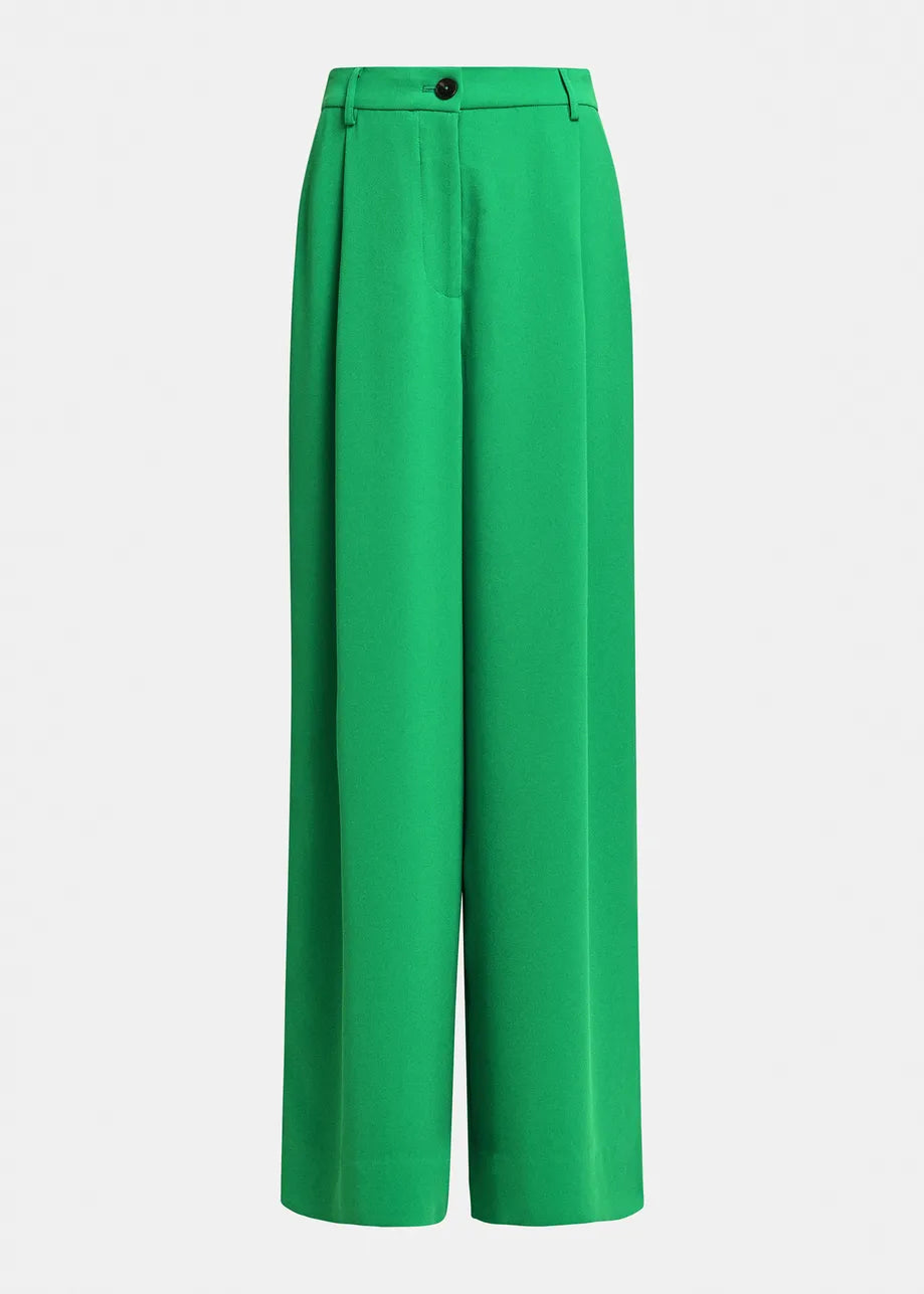 ESSENTIEL - KELSEA PANTS WIDE GREEN