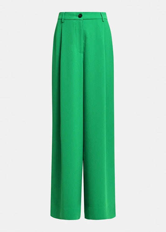 ESSENTIEL - KELSEA PANTS WIDE GREEN