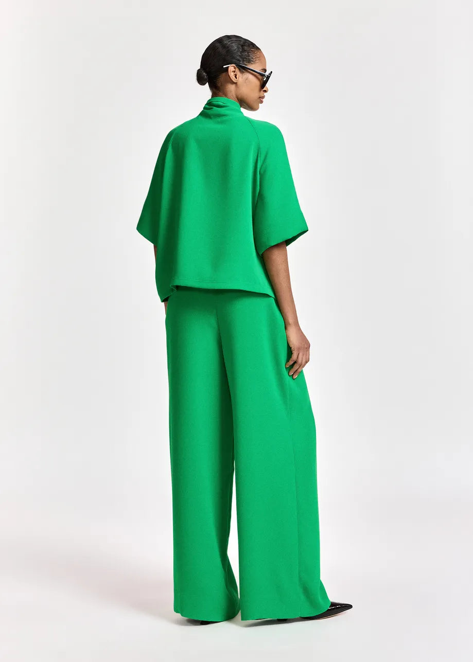 ESSENTIEL - KELSEA PANTS WIDE GREEN