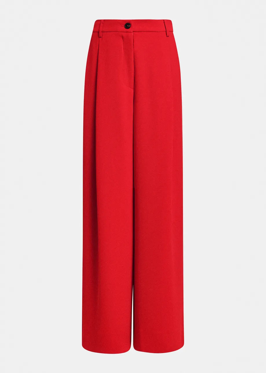 ESSENTIEL - KELSEA PANTS WIDE RED