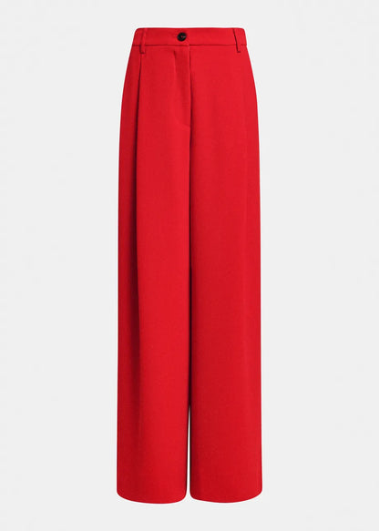 ESSENTIEL - KELSEA PANTS WIDE RED