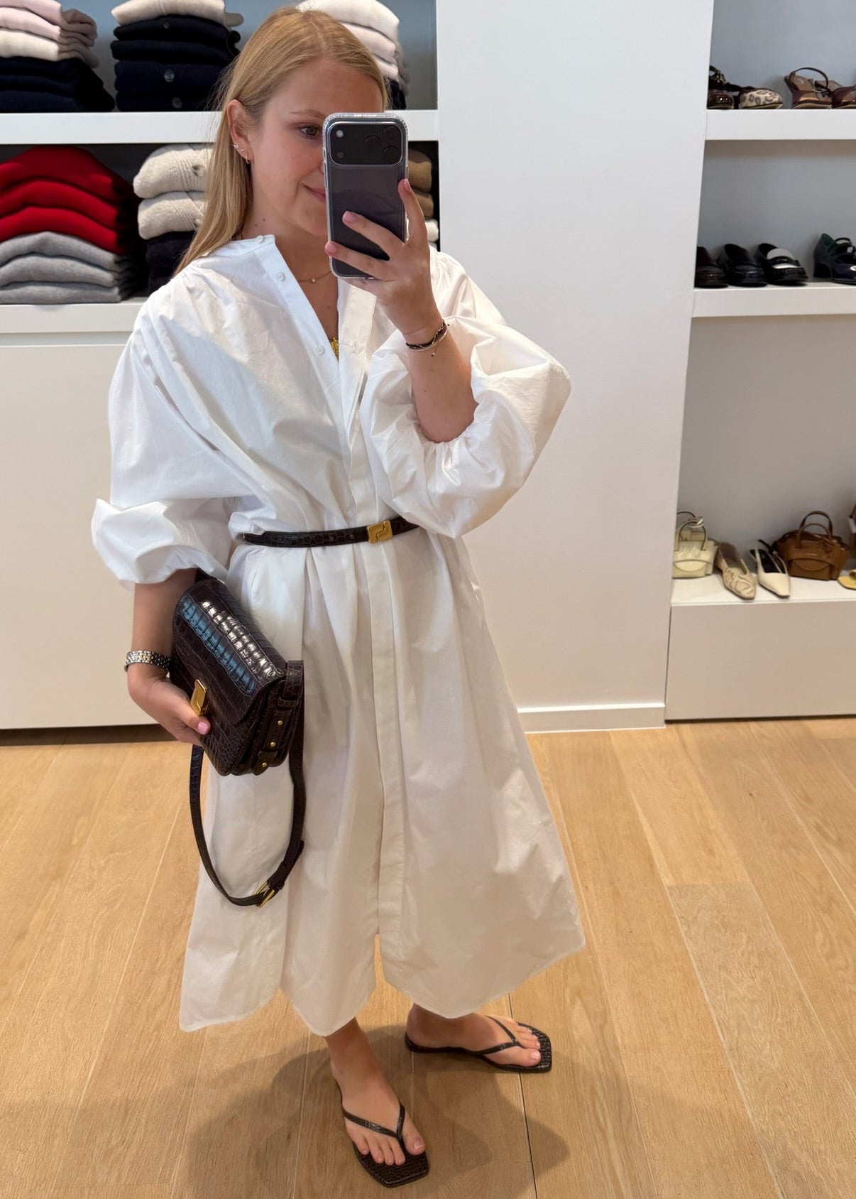 ESSENTIEL - JEX DRESS ML RDC WHITE
