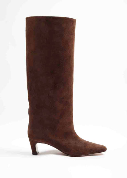 LOLA CRUZ - SUEDE BOOTS BROWN