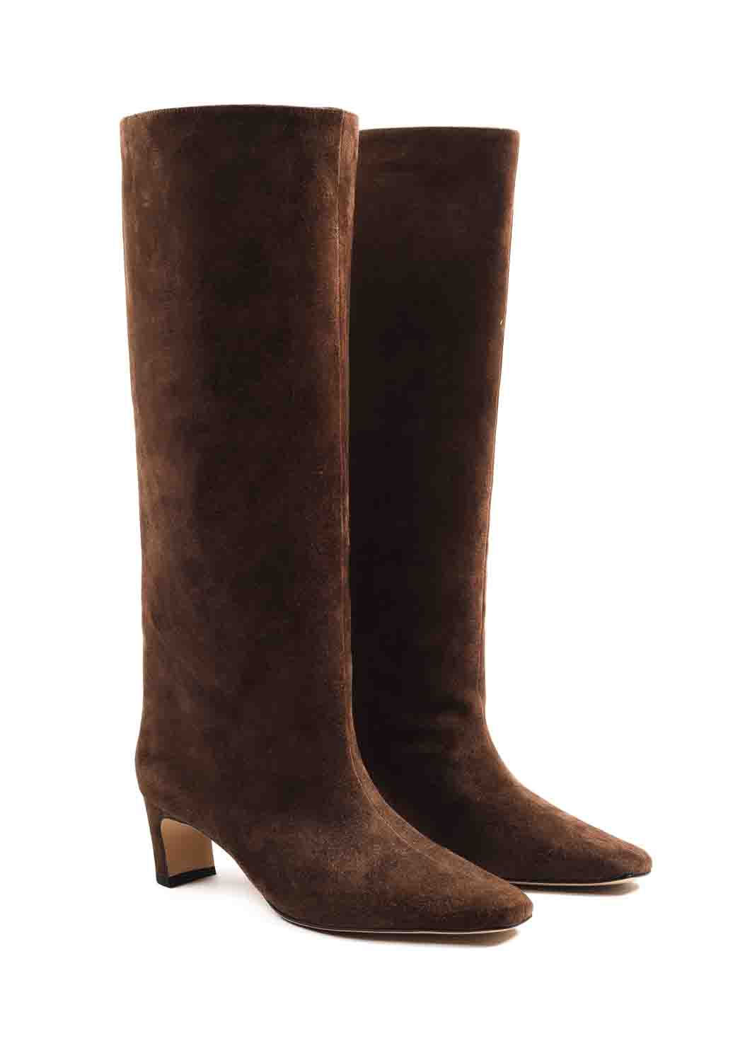 LOLA CRUZ - SUEDE BOOTS BROWN