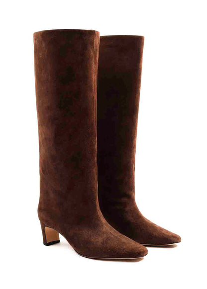 LOLA CRUZ - SUEDE BOOTS BROWN