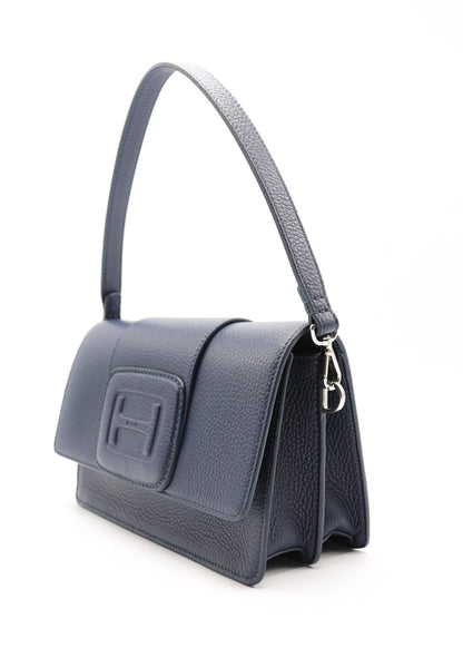 HOGAN - LEATHER HANDBAG NAVY