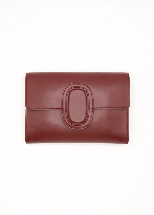 OCTOGONY - BURGUNDY LEATHER POUCH