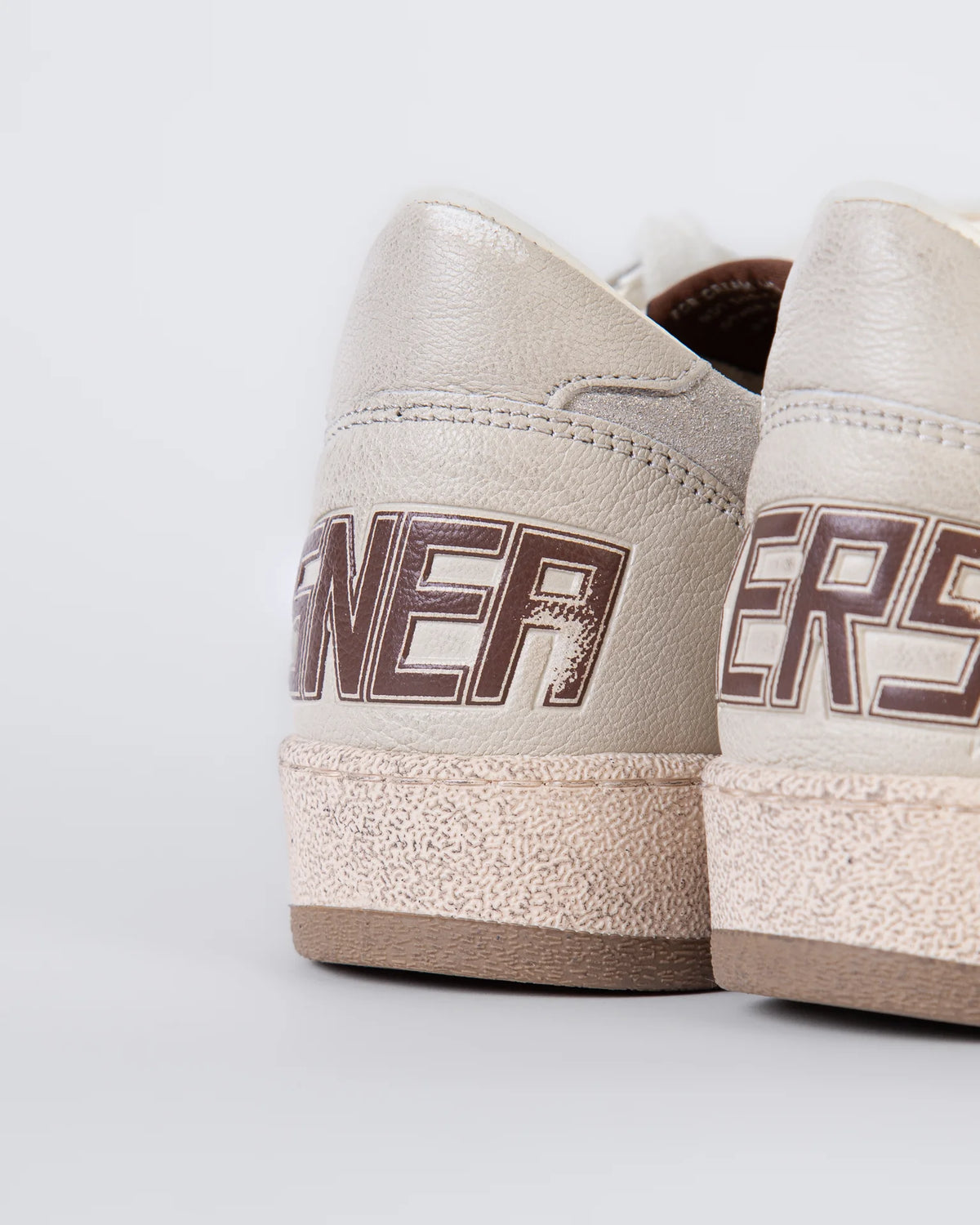 GOLDEN GOOSE - BALLSTAR NAPPA GREY SILVER