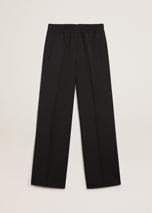 GOLDEN GOOSE - PANTS ELASTIK GABARDINE BLUE