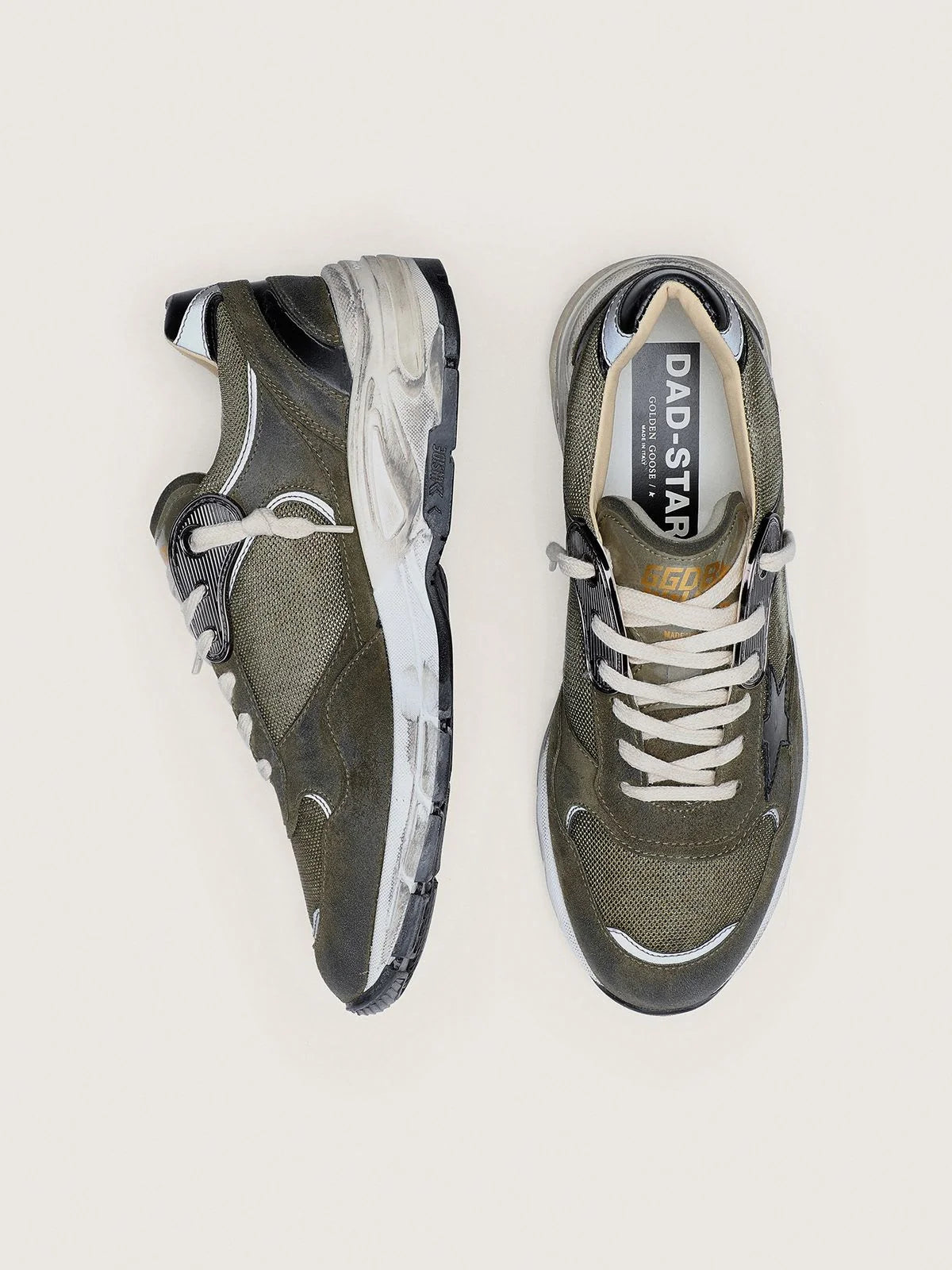 RUNNING DAD MESH/SUEDE DENIM/GREY