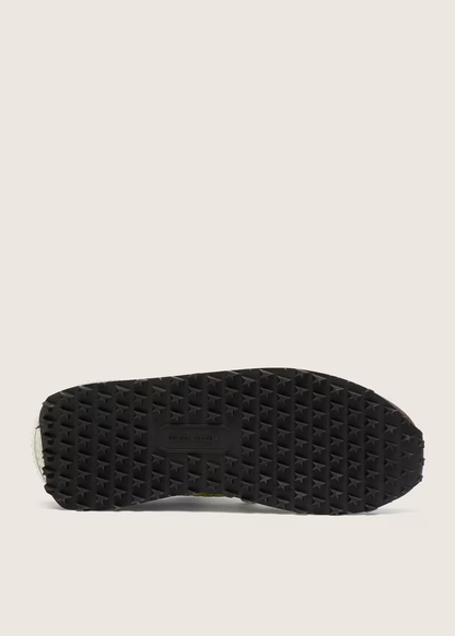 GOLDEN GOOSE - RUNNING MARATHON NYLON BROWN YELLOW