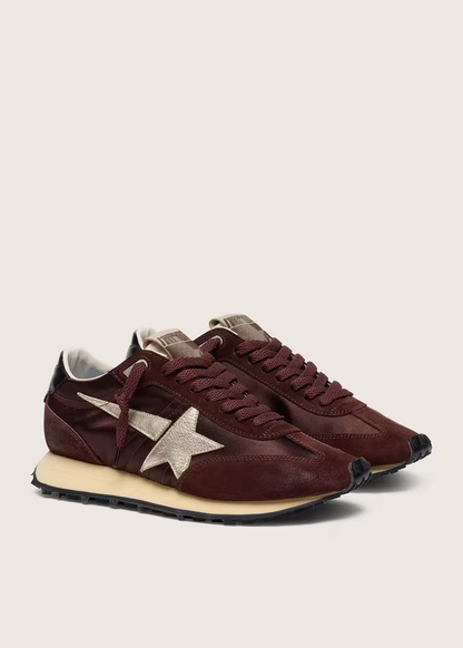 GOLDEN GOOSE - RUNNING MARATHON SATIN BROWN