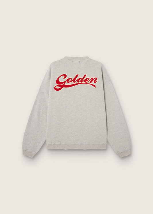 SWEATSHIRT OVERSIZED GARMENT GRIS MELANGE