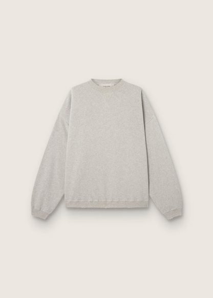 SWEATSHIRT OVERSIZED GARMENT GRIS MELANGE