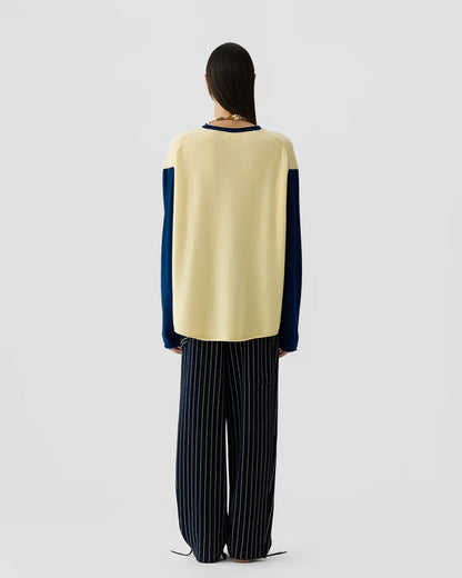 GUEST IN RESIDENCE - BASEBALL OVERSIZED BUTTER/NAVY