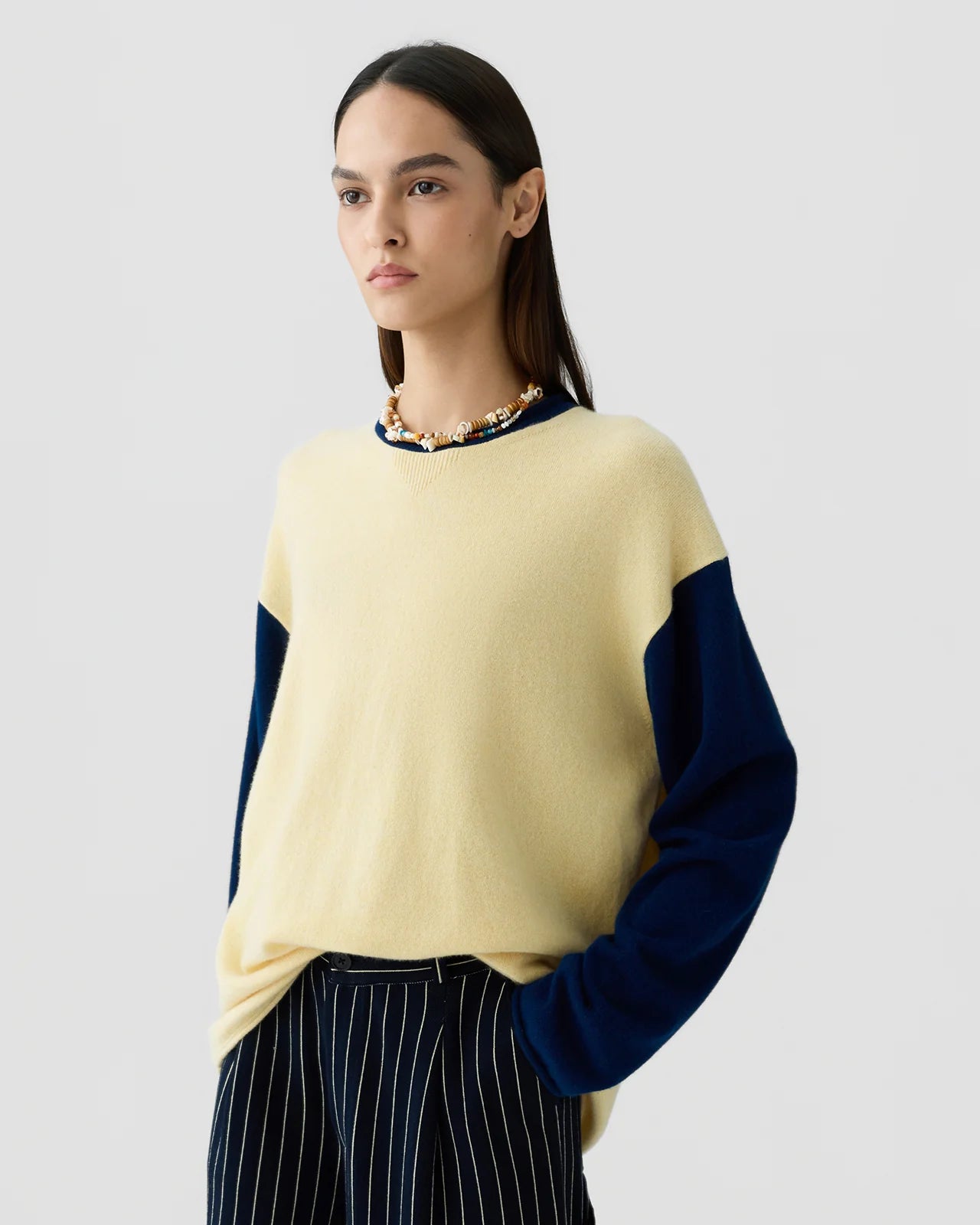 GUEST IN RESIDENCE - BASEBALL OVERSIZED BUTTER/NAVY