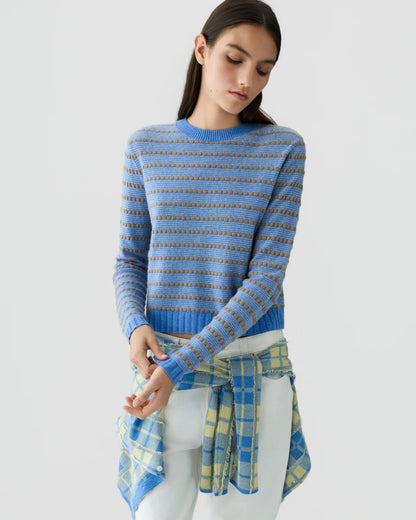 GUEST IN RESIDENCE - PEBBLE STRIPE RDC BLEU COMBO