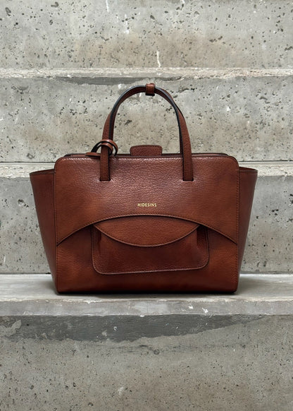 HIDESINS - FLAP M COGNAC