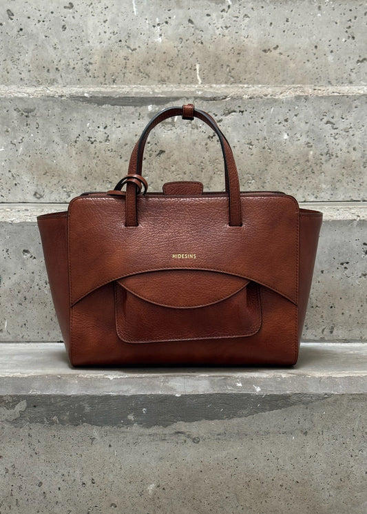 HIDESINS - FLAP M COGNAC