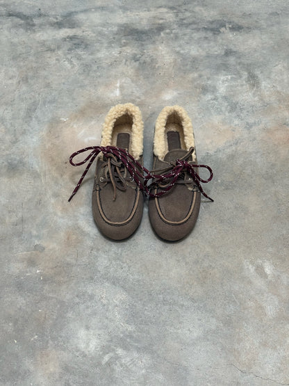 LOAFER BRUSCHED FUR GREY