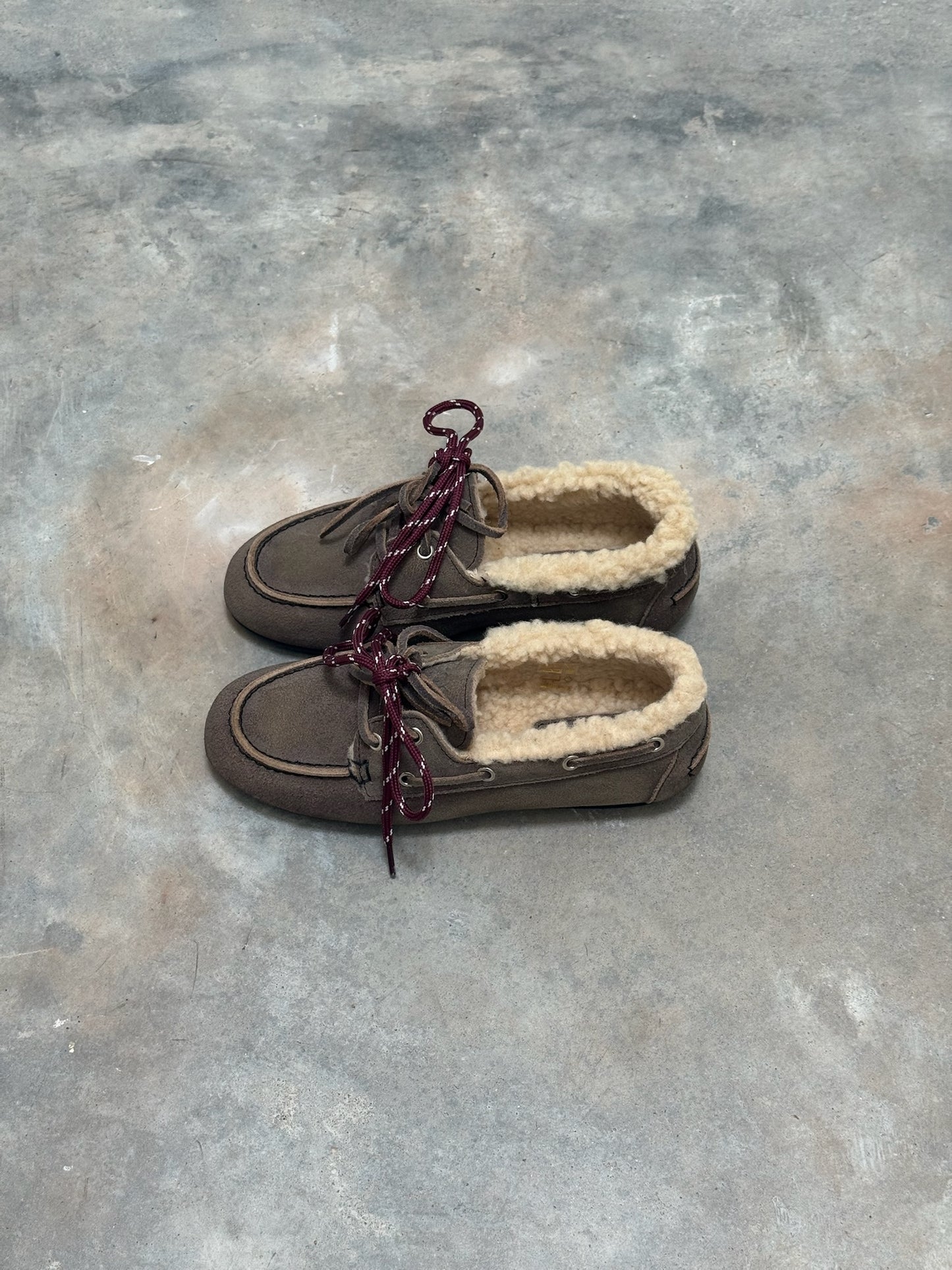 LOAFER BRUSCHED FUR GREY