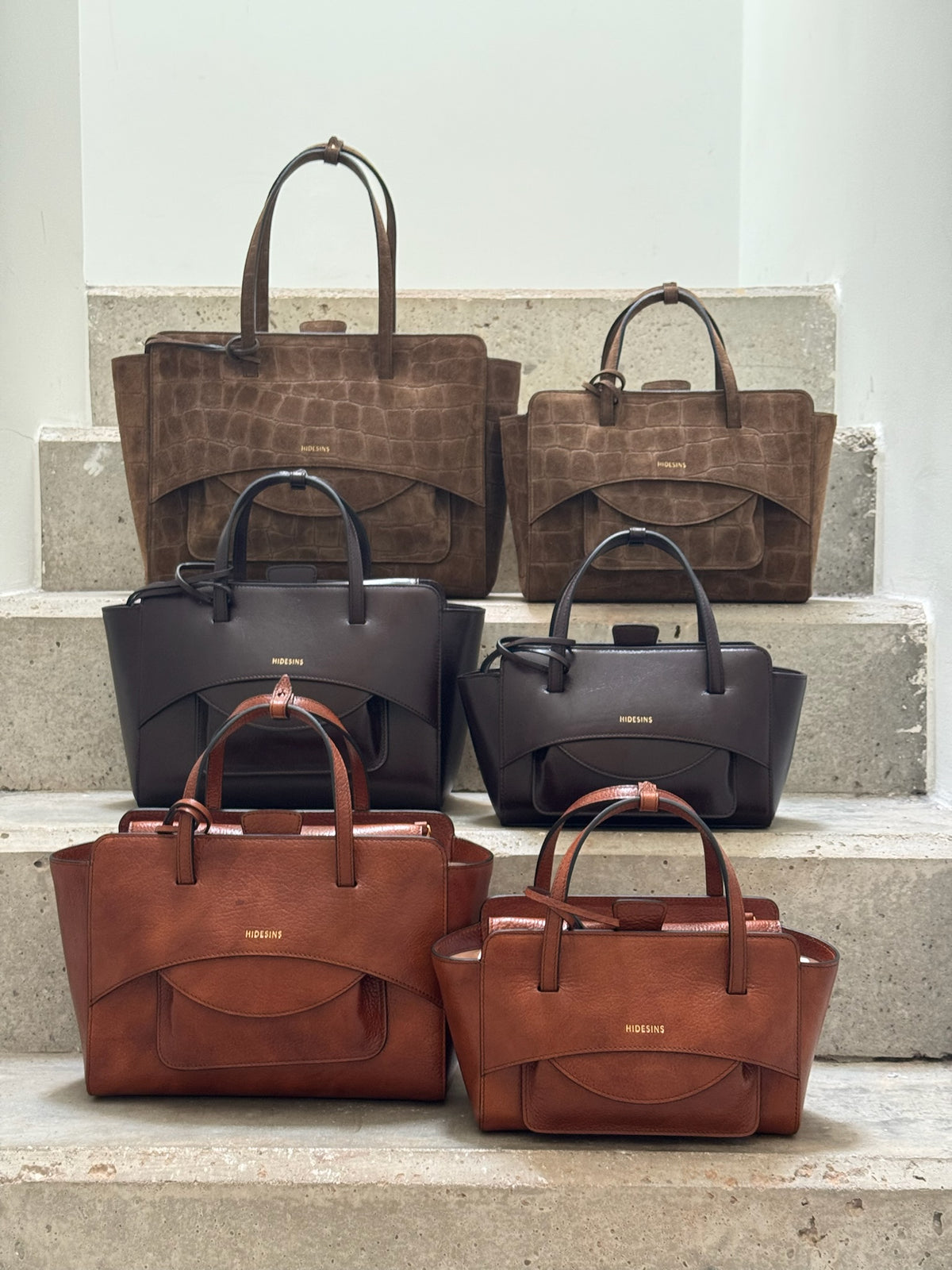 HIDESINS - FLAP M COGNAC