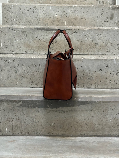HIDESINS - FLAP M COGNAC
