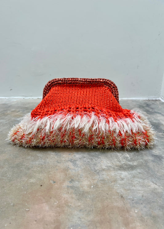 NADIA DAFRI - CLUTCH FLUFFY ORANGE