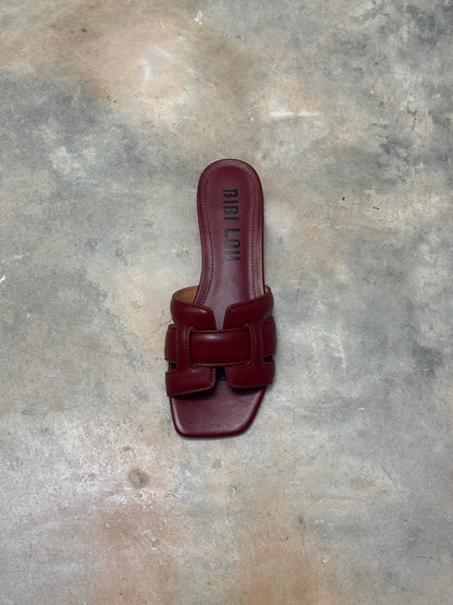 SLIPPER BURGUNDY