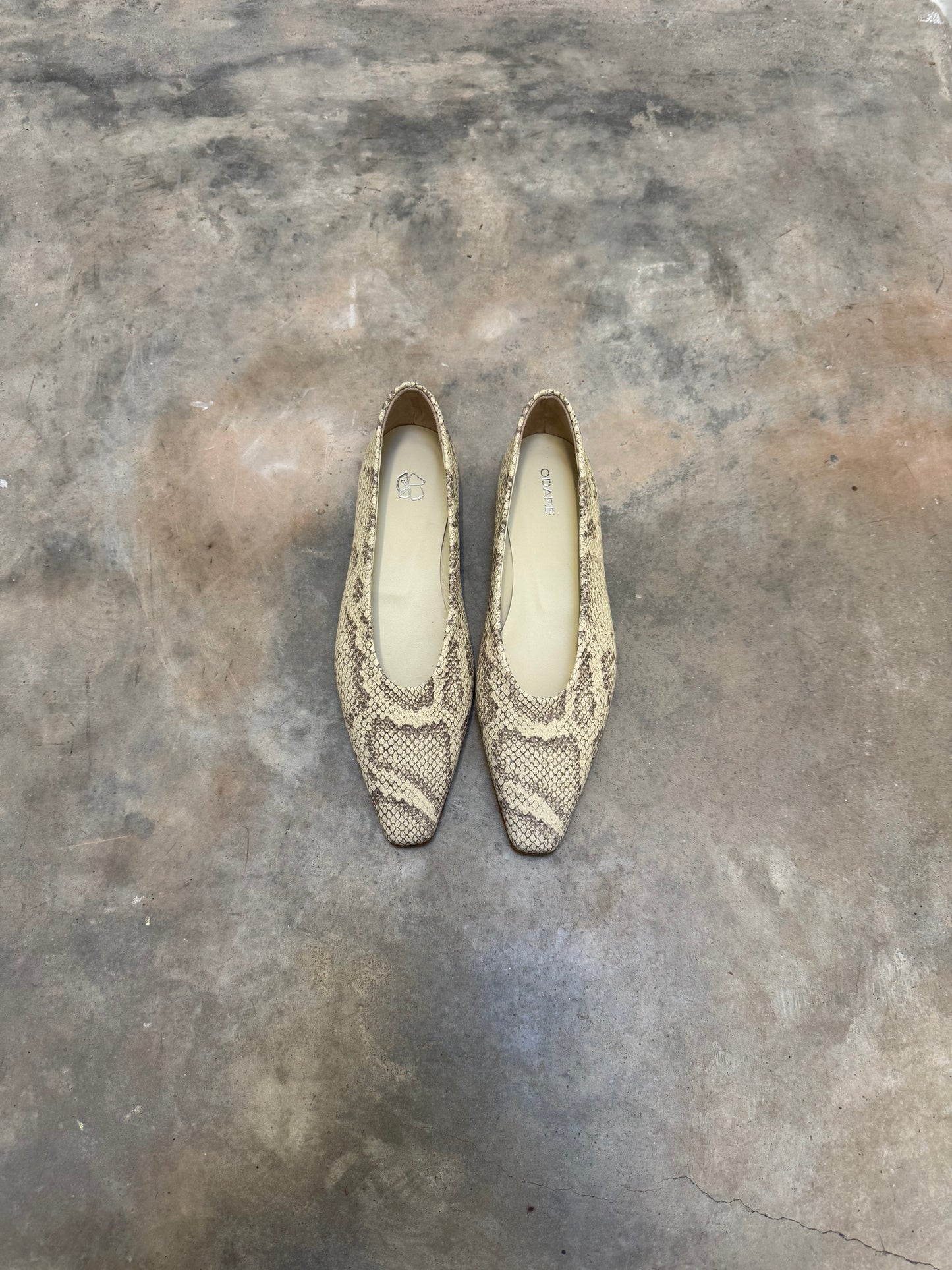 BILBAO BALLERINE SNAKE BEIGE