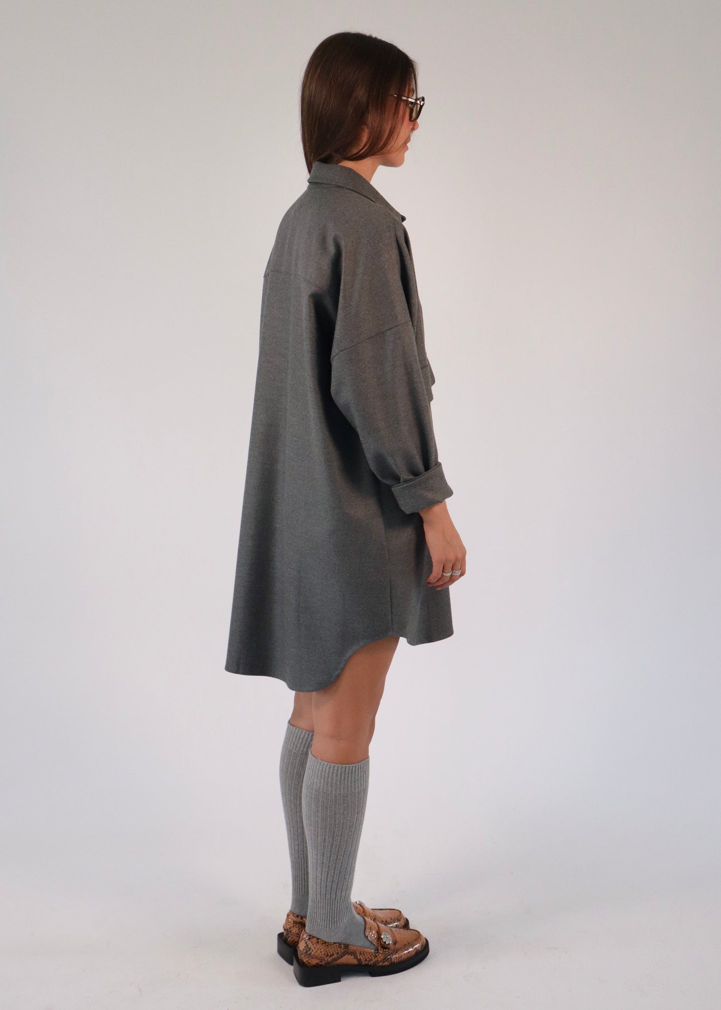 LIV THE LABEL - MARIANNE CHEMISE GREY