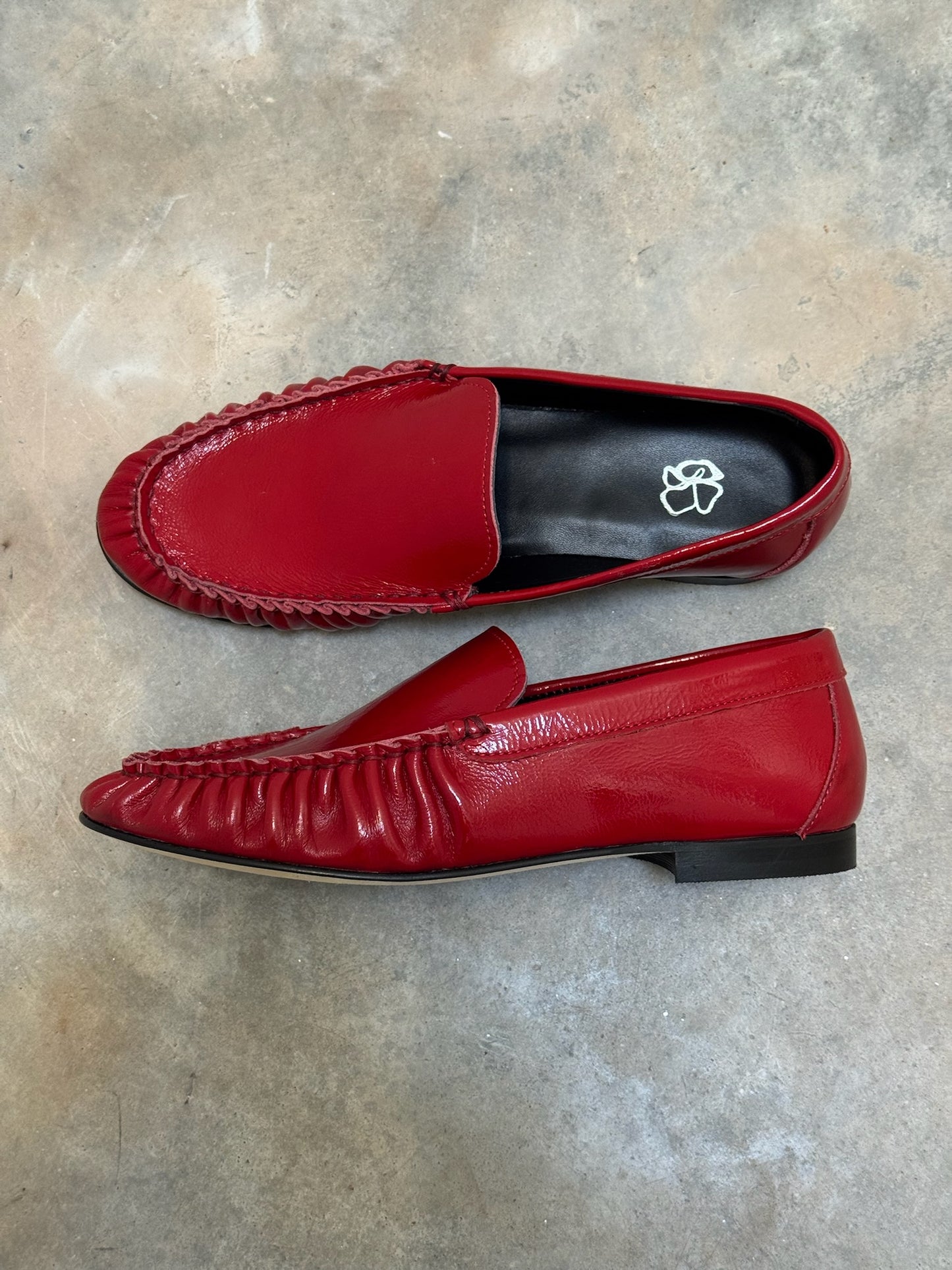ODARE - ELENA LOAFER VERNIS ROSSO
