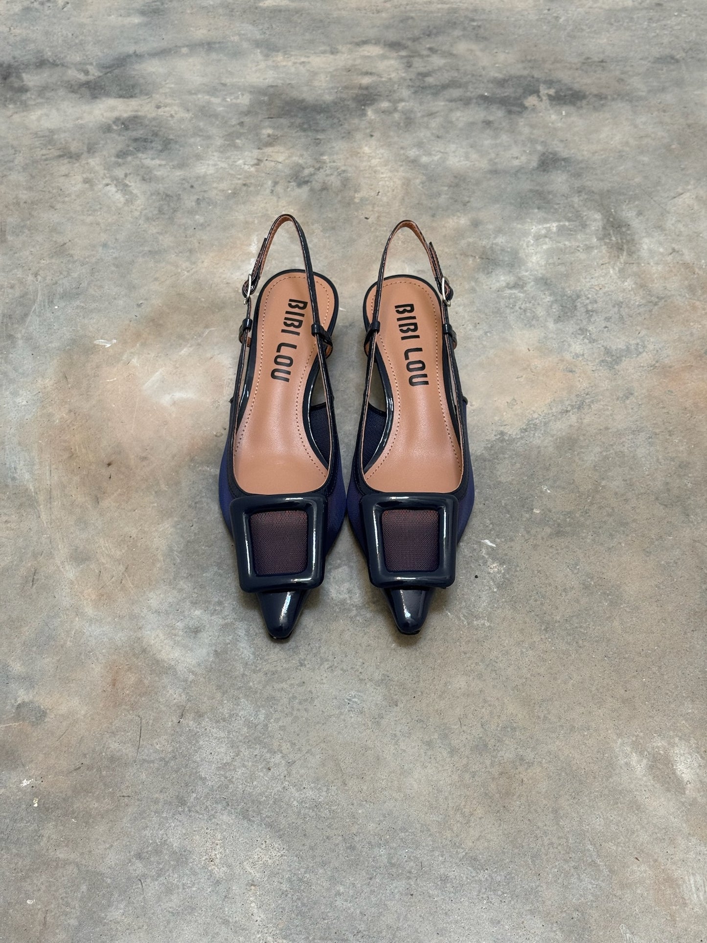 BIBI LOU - SLINGBACK BOUKLE MARINE