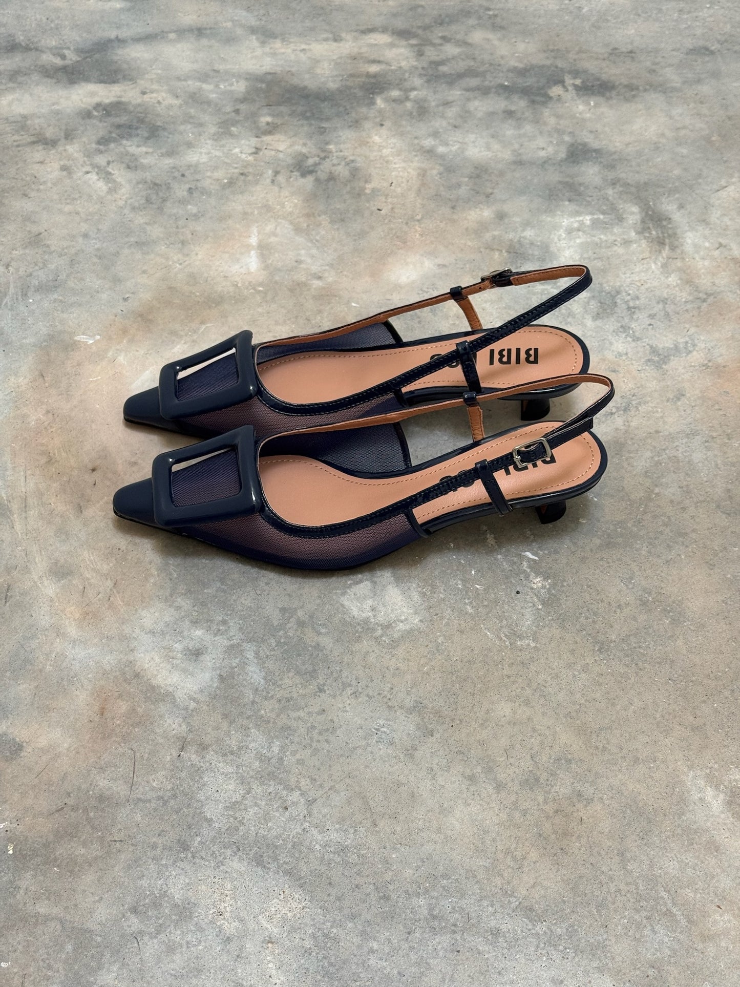 BIBI LOU - SLINGBACK BOUKLE MARINE