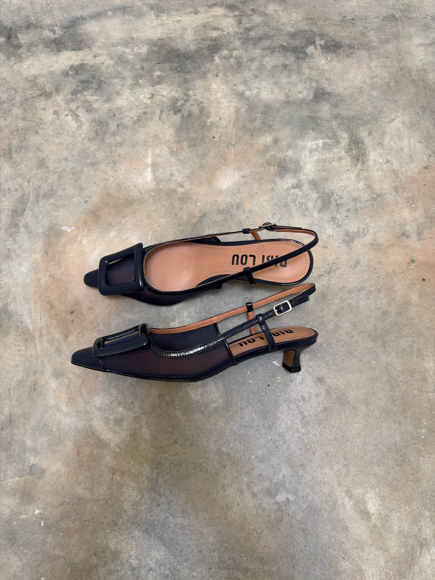 BIBI LOU - SLINGBACK BOUKLE MARINE