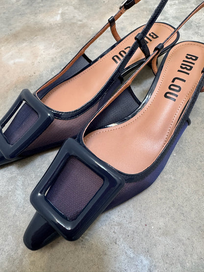 BIBI LOU - SLINGBACK BOUKLE MARINE