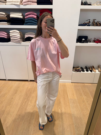 UNISEX TSHIRT PRINT PINK