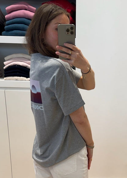 UNISEX TSHIRT PRINT GREY