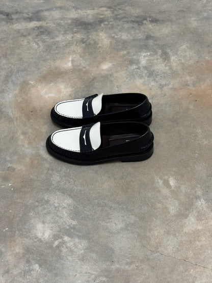 MOCCASIN BLEU/BLANC