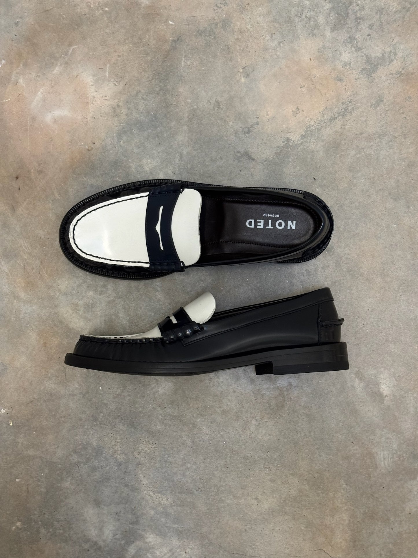 MOCCASIN BLEU/BLANC