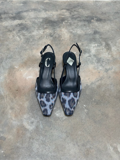 CARA ROSA - KATLEEN SLINGBACK LEOPARD JEANS