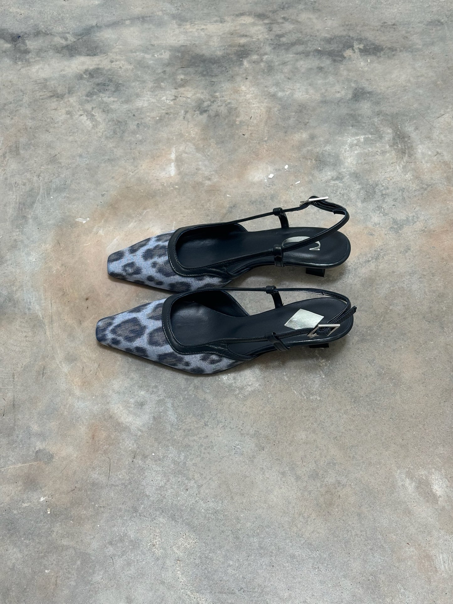 CARA ROSA - KATLEEN SLINGBACK LEOPARD JEANS