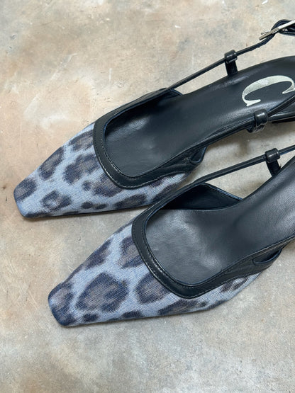 CARA ROSA - KATLEEN SLINGBACK LEOPARD JEANS