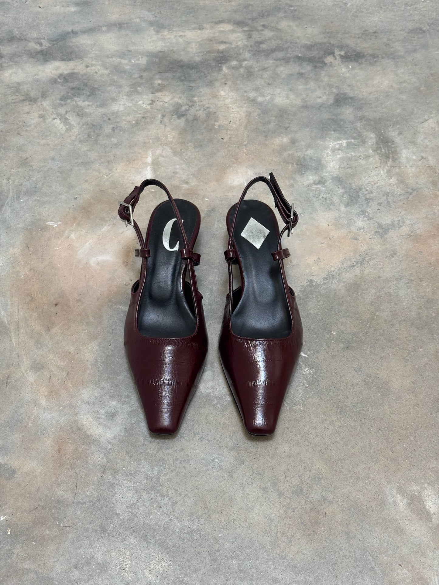 CARA ROSA - LAURA SLINGBACK BORDEAUX