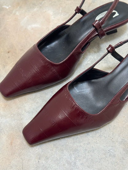 CARA ROSA - LAURA SLINGBACK BORDEAUX